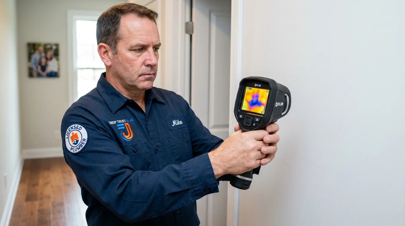 Thermal imaging leak detection by Johns Plumbing LLC in Cave Spring